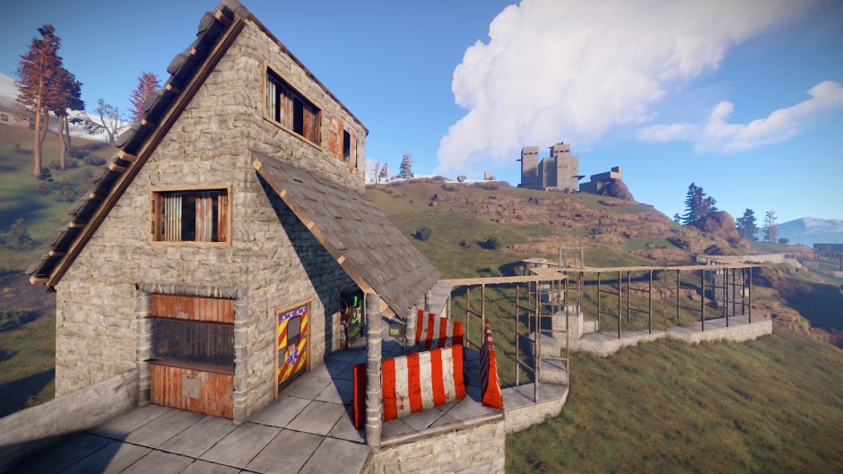 Rust дом в зиме