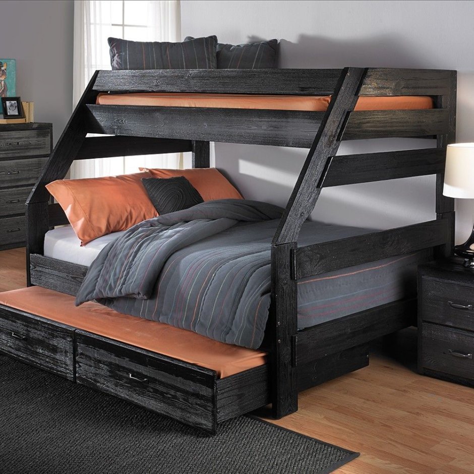 Двухэтажная двуспальная кровать