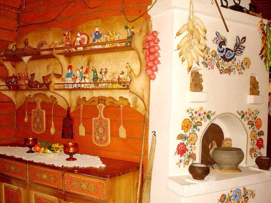 Кухня в деревенском доме