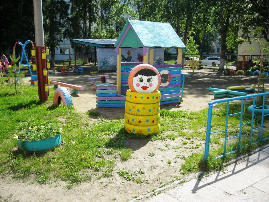 Прогулочные площадки в детском саду
