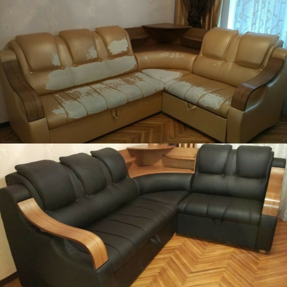 Мягкая мебель до и после