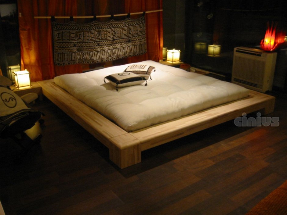 Изголовье кровати в японском стиле