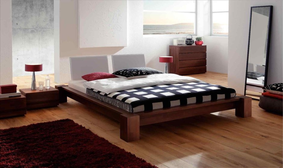 Кровать платформа в японском стиле
