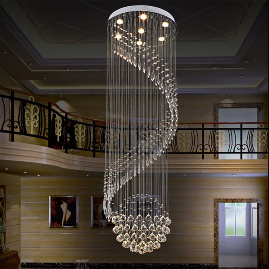 Длинная люстра на потолок