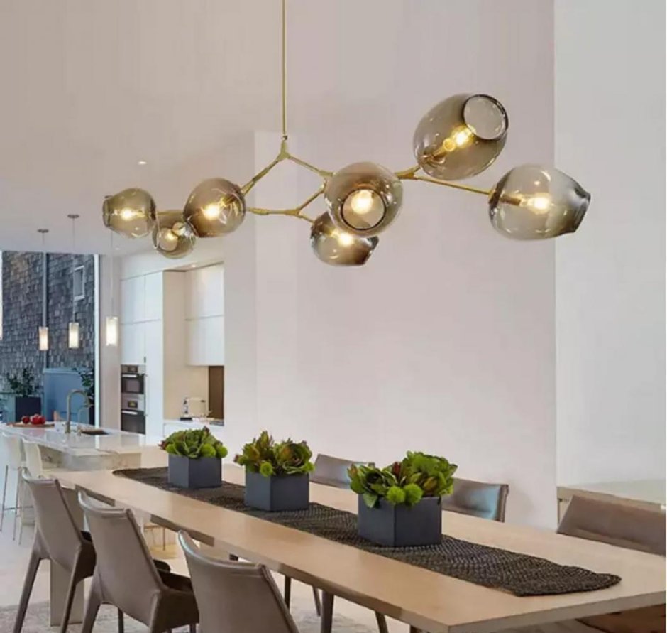 Люстра branching Bubbles 3 Gold by Lindsey Adelman