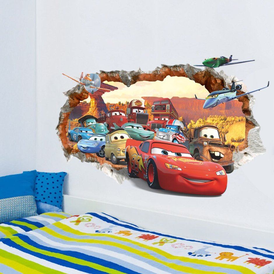 3d наклейки Тачки Маккуин