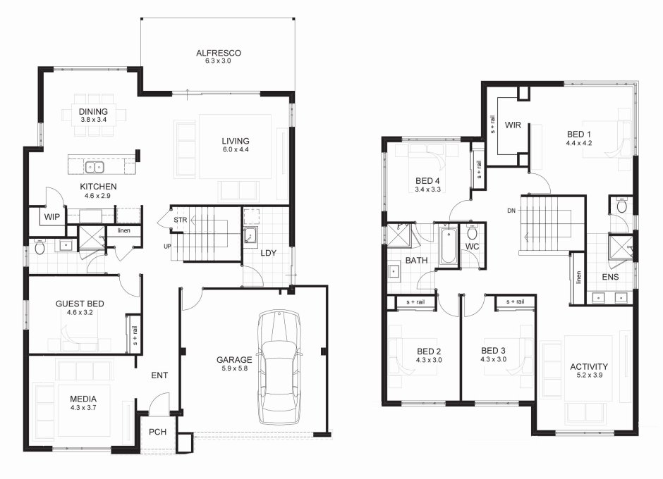 House Floor Plans two storey House