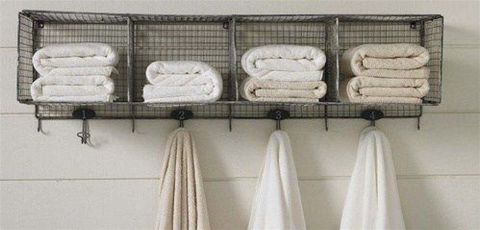 Хранение полотенец в ванной