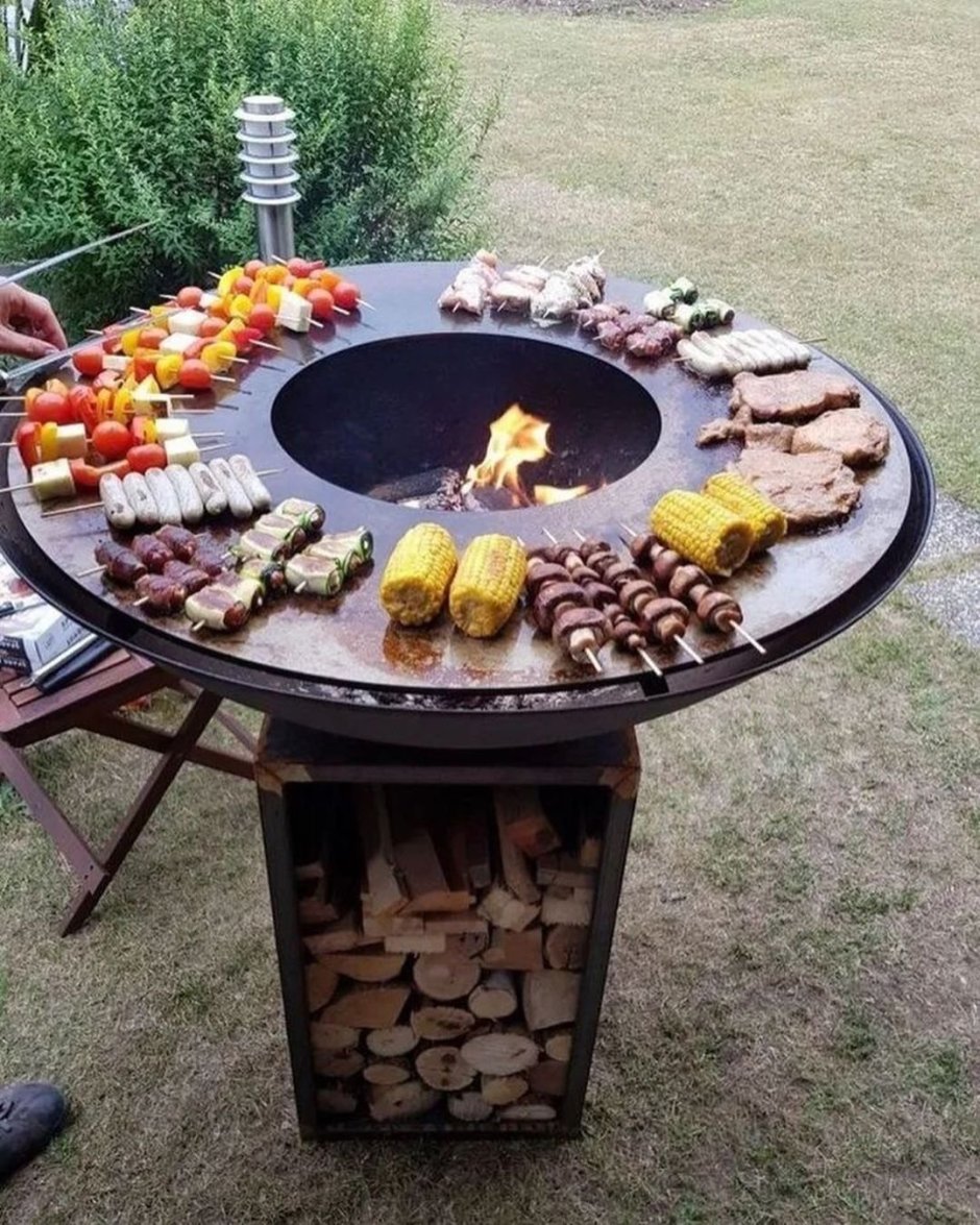 Мангал в стиле лофт