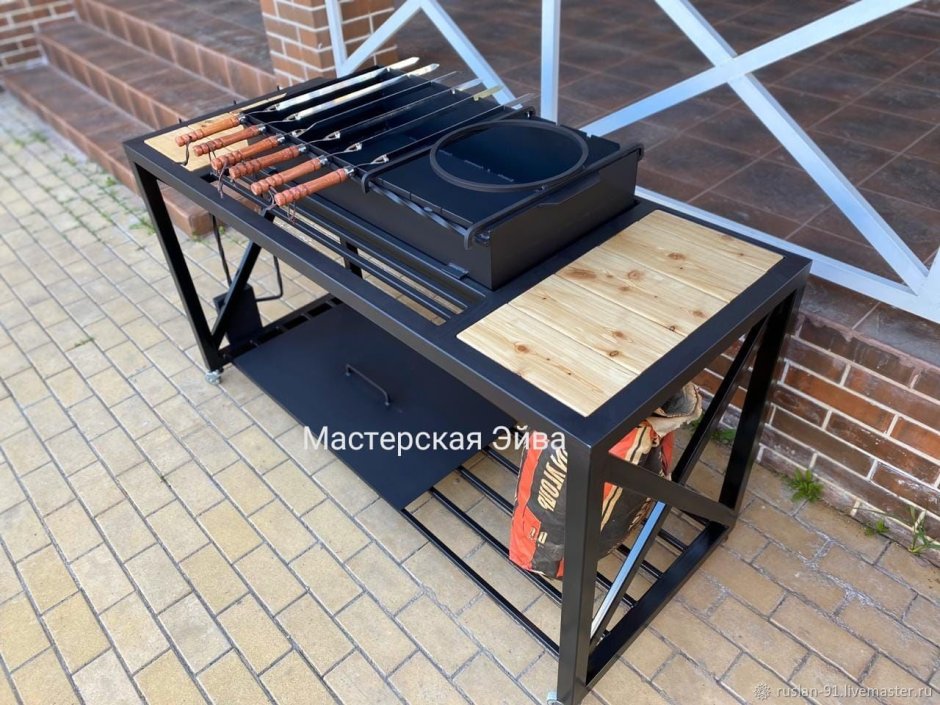Гриль встроенный в стол