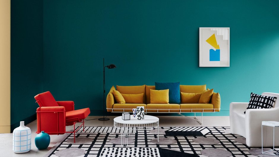 Палитра красок для стен Dulux сочетание