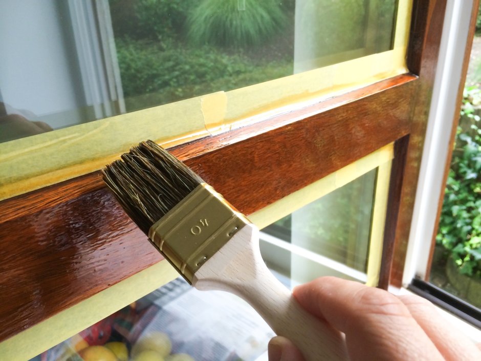 Покраска деревянных окон