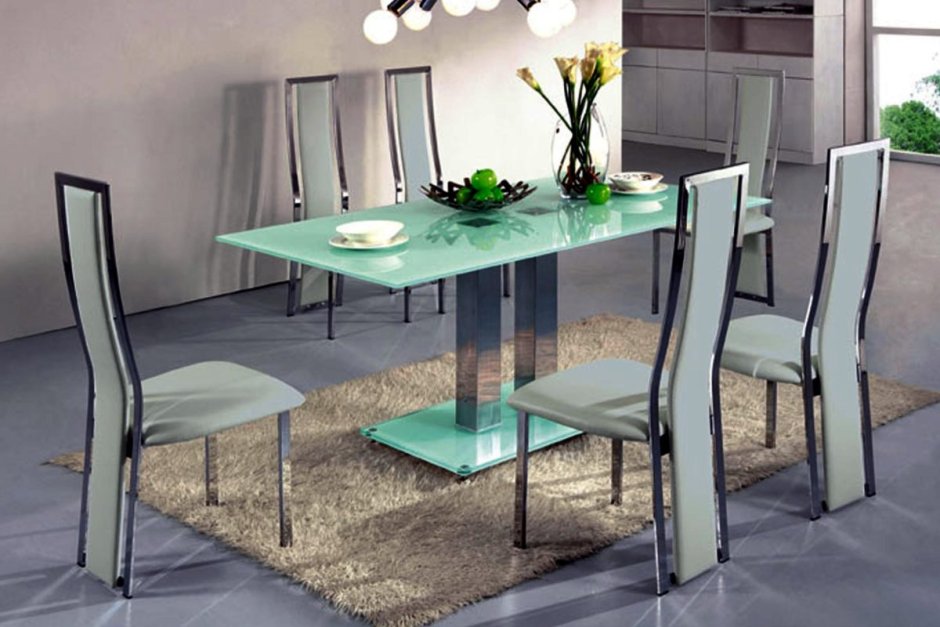 Стеклянный стол ikea Glass Dining