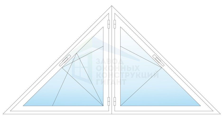 Треугольное окно на мансарде