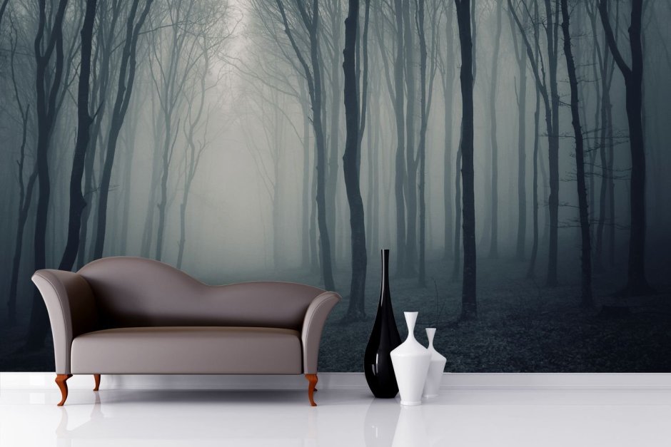 Fotooboikin туманный лес