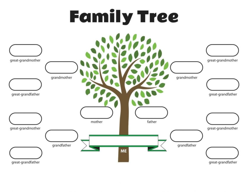 Коллаж семейное Древо