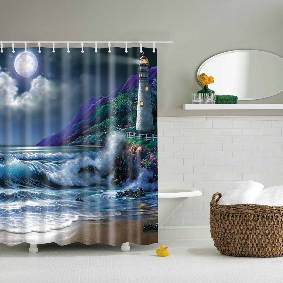 Шторки для ванны Shower Curtain море