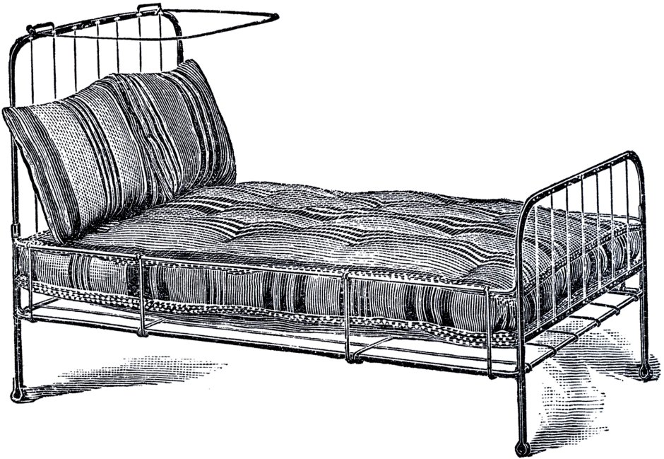 Старая железная кровать