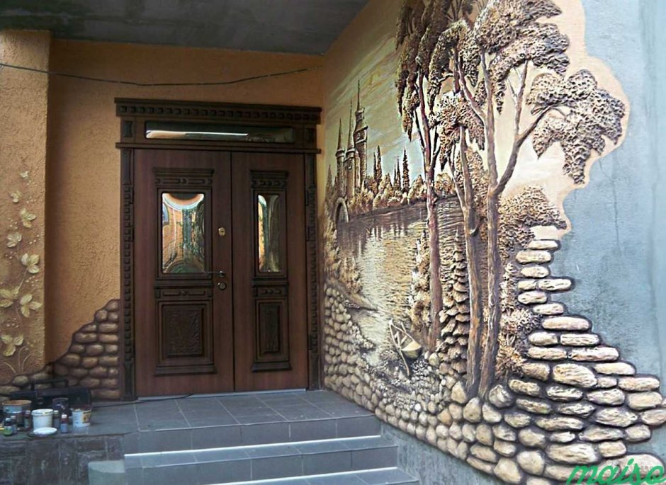 Природный камень в интерьере