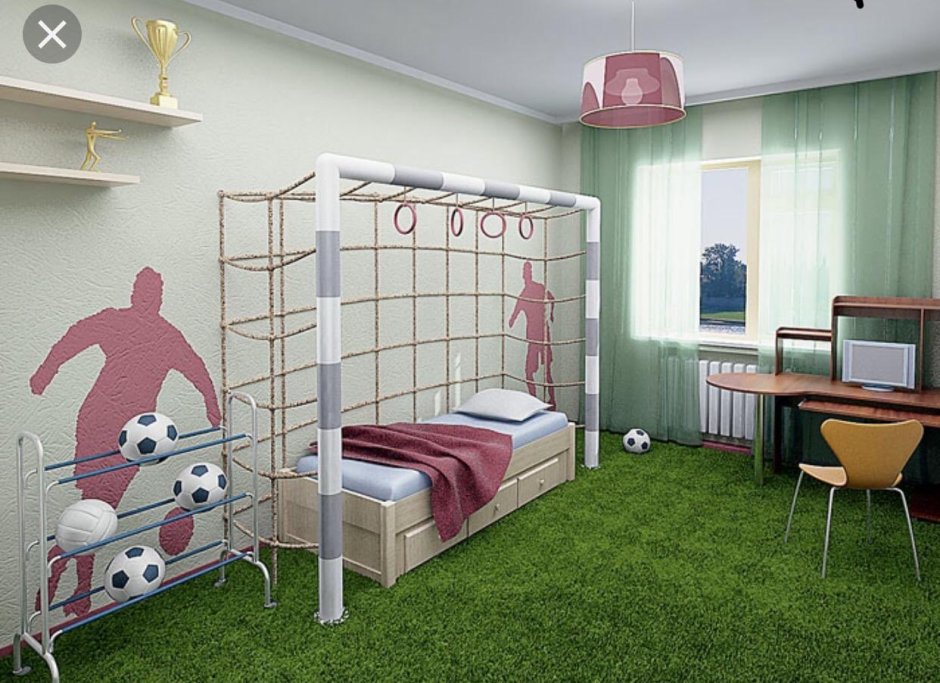 Декор детской комнаты для мальчика