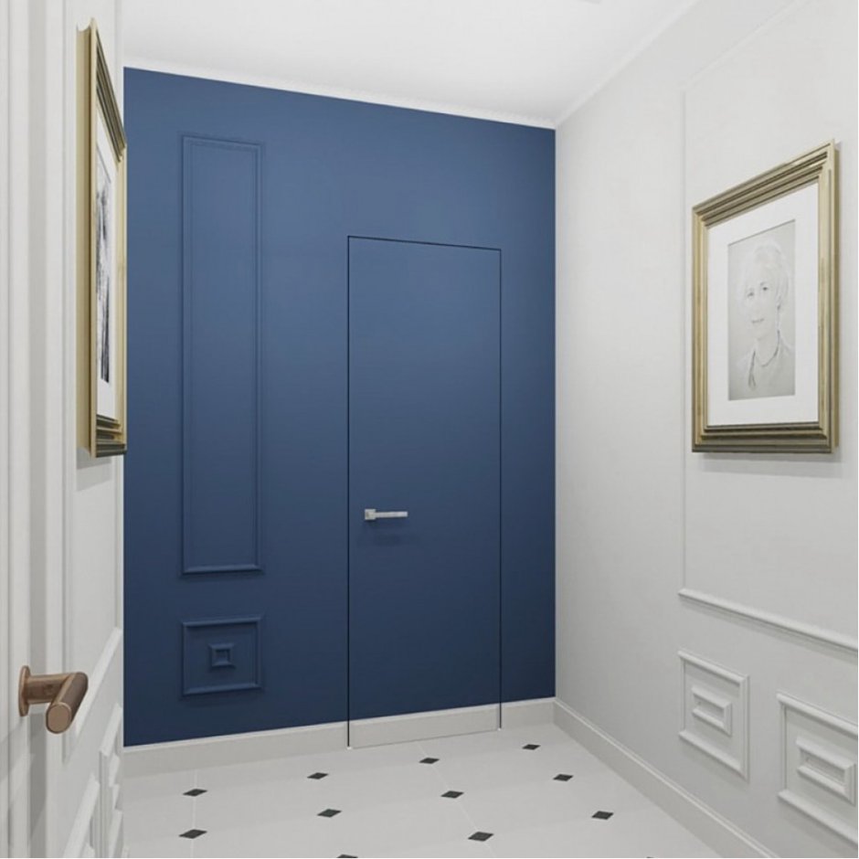 Синяя межкомнатная дверь