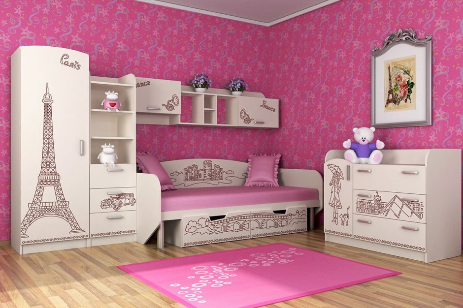 Мебель для девочки в комнату