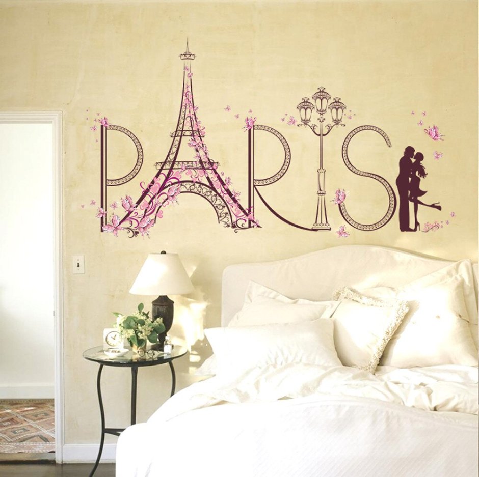Интерьерные наклейки на стену Париж