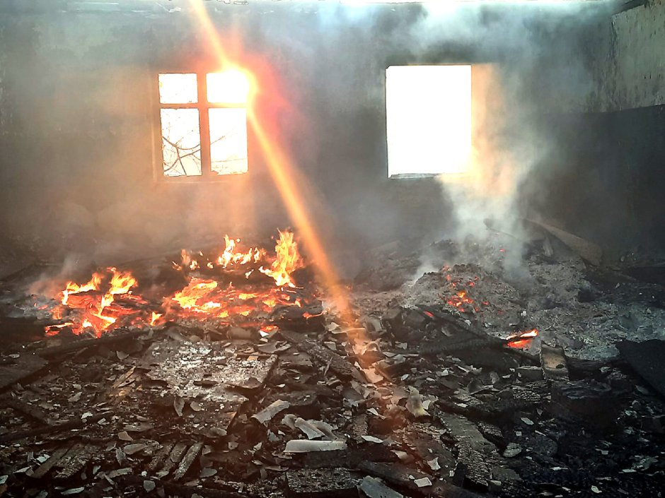 Пожар в Пронске