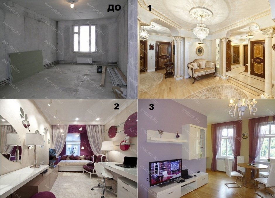 Потолок кухня гостиная