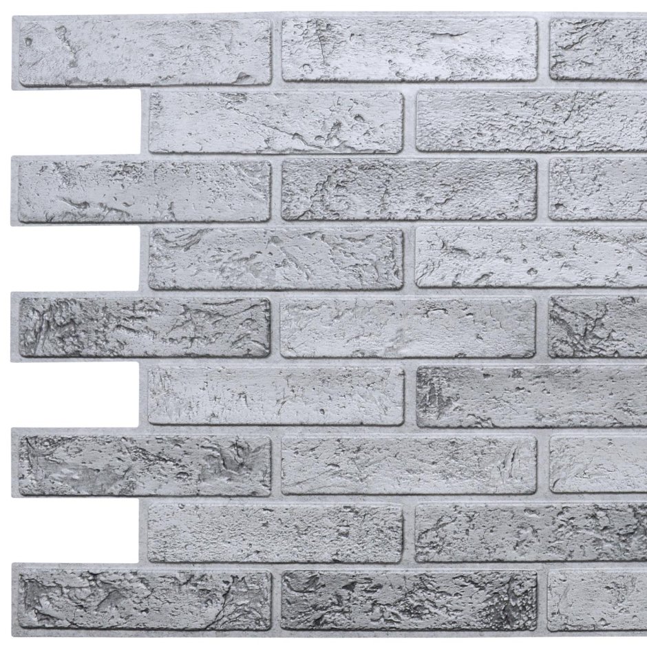 Панель ПВХ кирпич Модерн серый (облицовочный бетонный) 96*48см