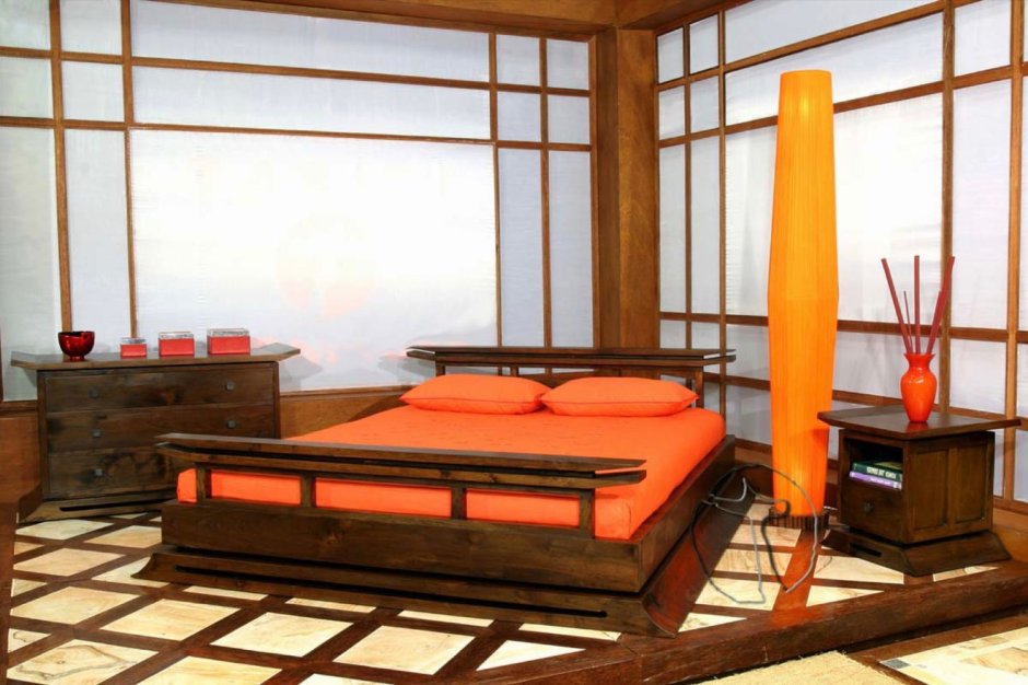 Кровать в китайском стиле