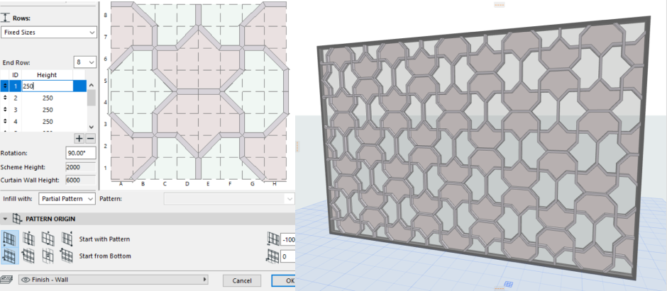 ARCHICAD навесная стена