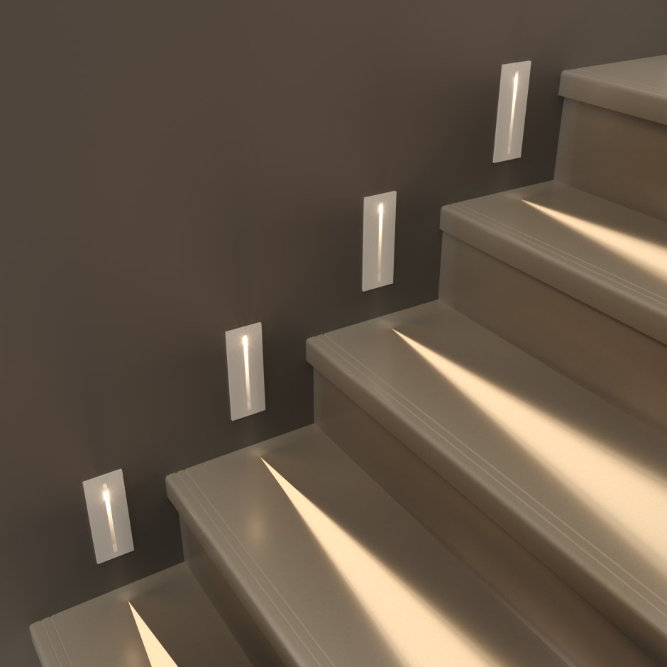 Алюминиевый профиль для подсветки ступеней лестницы