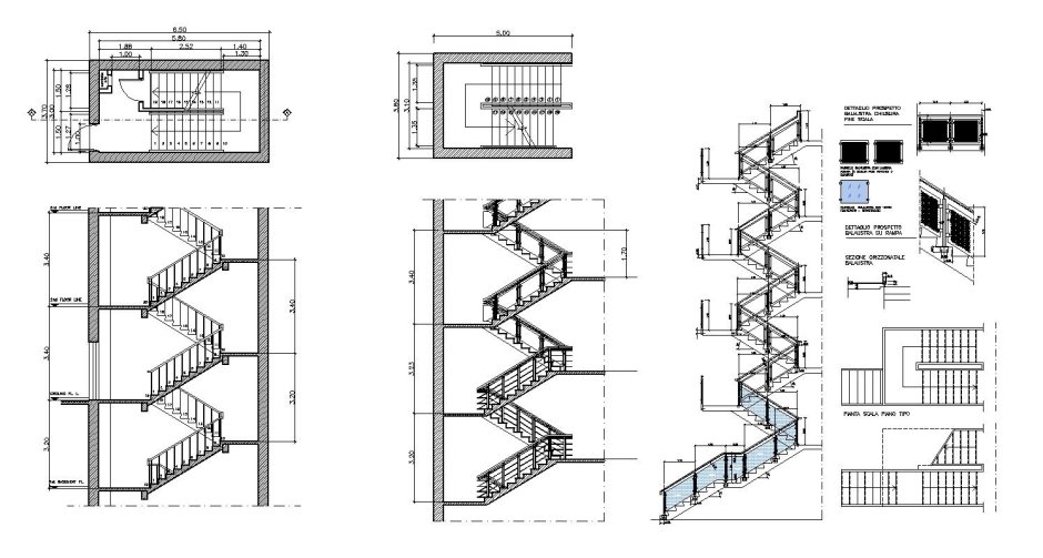 Модель пожарной лестницы