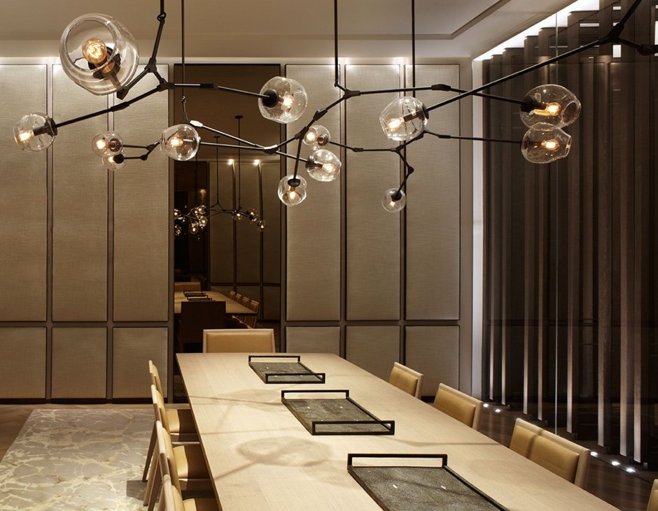 Подвесной светильник Restoration Hardware Glass Globe mobile Cluster Black
