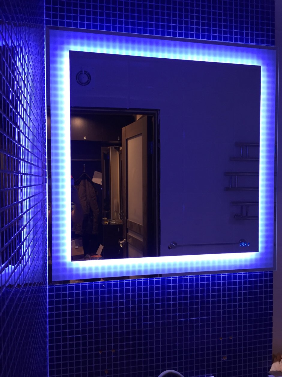 Зеркало с подсветкой для ванной комнаты led 100x80 Атланта