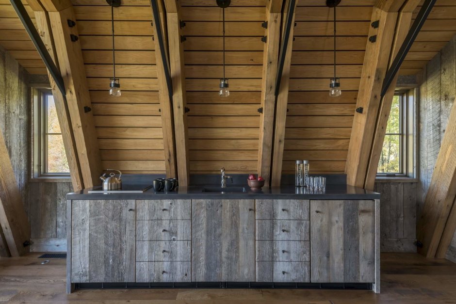 Дом-сарай Barn House внутри
