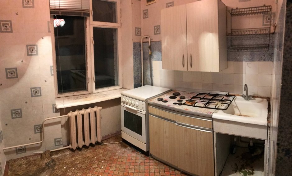 Кухня в старой квартире