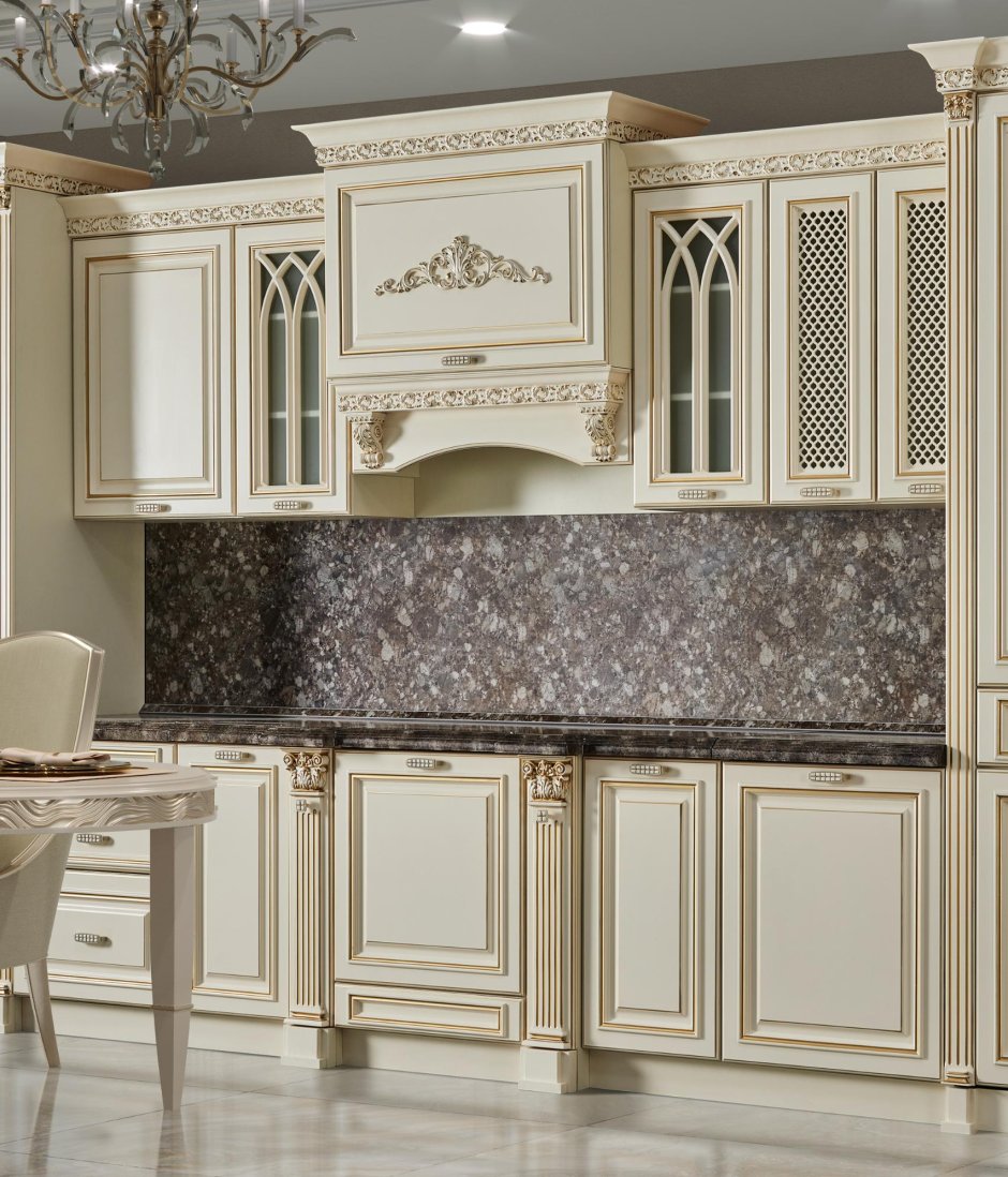 Кухонный гарнитур 1600 Монако МДФ, софт белый/софт графит