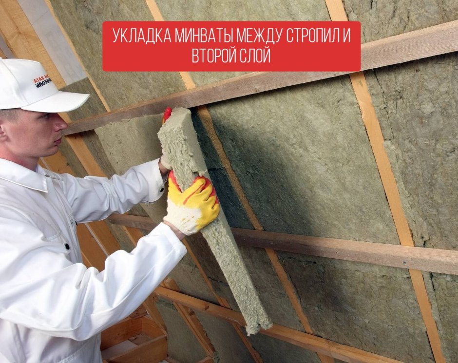 Утепление крыши базальтовой ватой