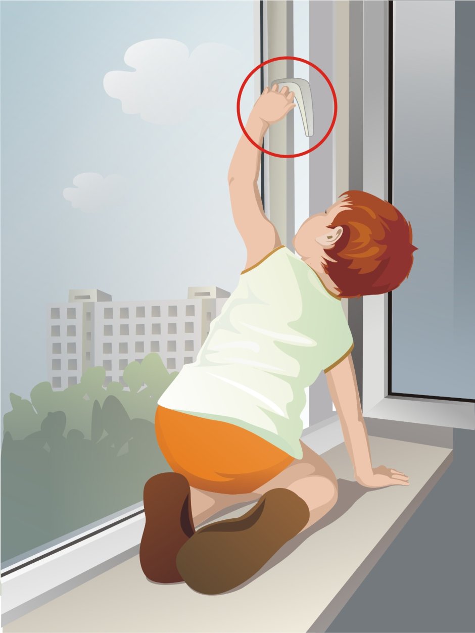 Открытые окна опасность для детей