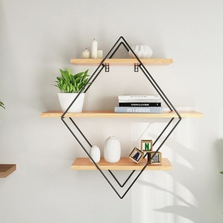 Полка "Wall Shelf-s (bas WL-001)" белая