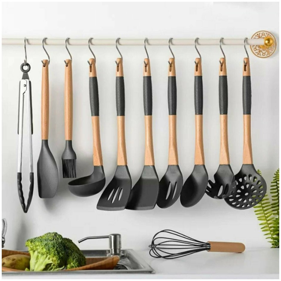 Silicone Kitchen Cooking Utensils набор