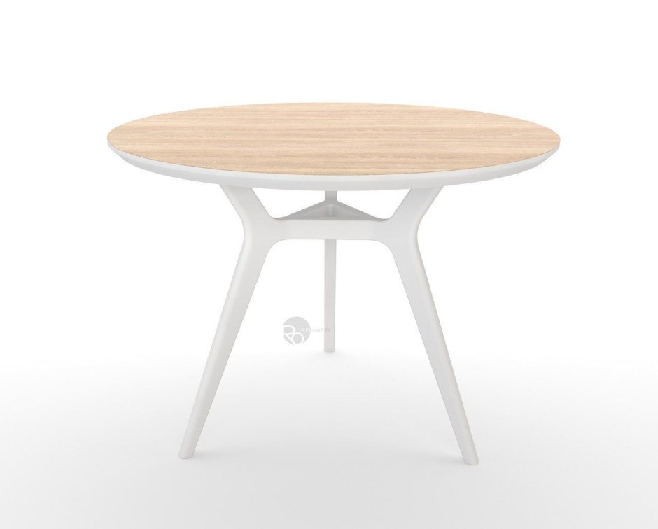 Стол glat Walnut White 90