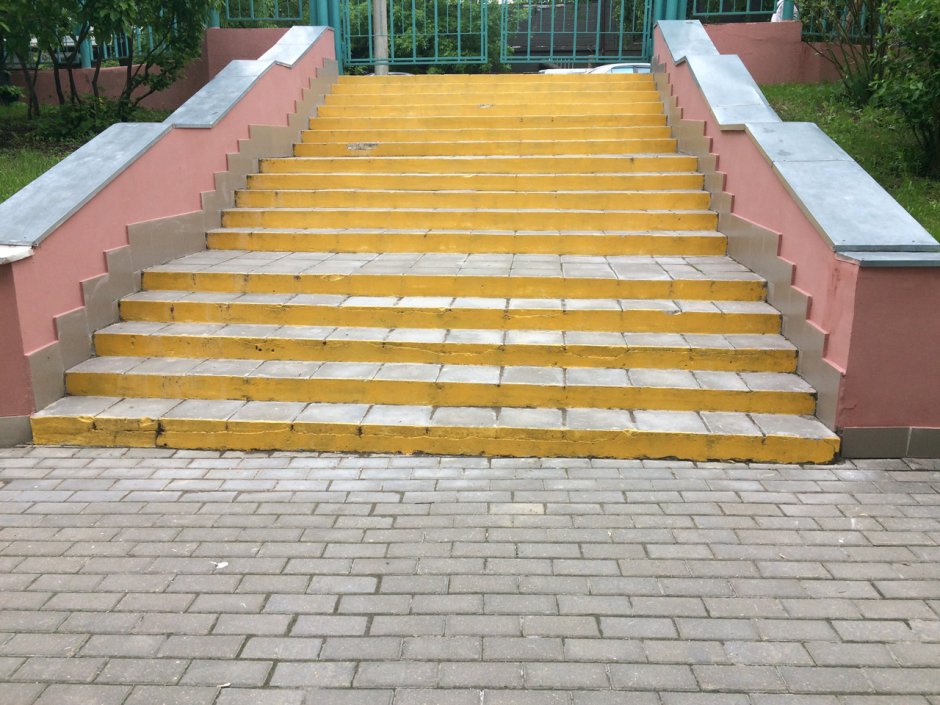 Лестница из тротуарной плитки