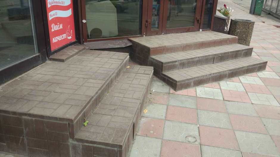 Крыльцо из тротуарной плитки