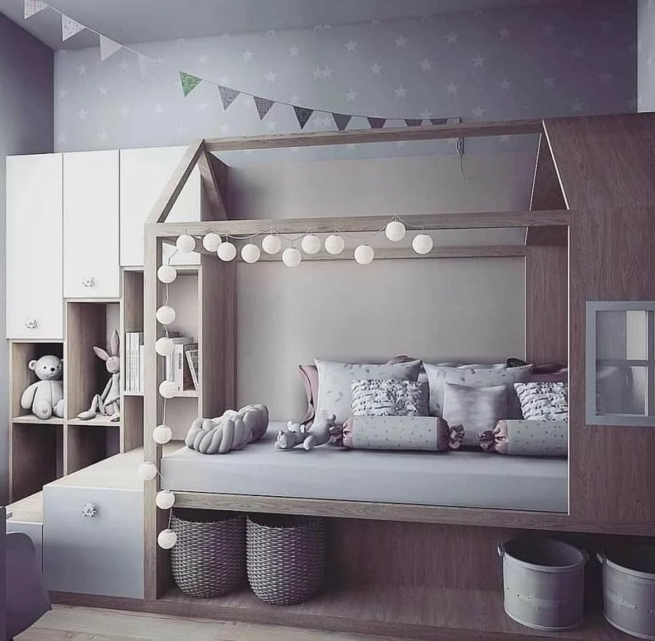 Нежная комната для двух девочек