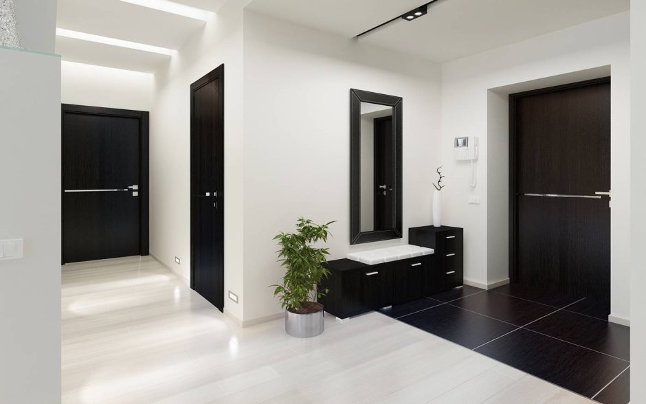 Тёмный плинтус на Светлом полу