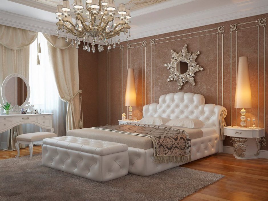 Классический интерьер спальни