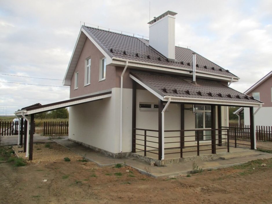 Дом из кирпича в скандинавском стиле